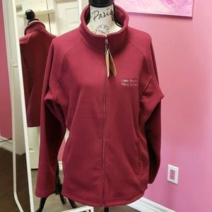 NWT ❤🤍🖤 Landway Fleece Grape Zip Up Cardigan Sweater